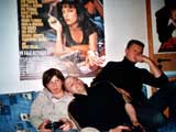 Patrick mit Diana und Freund Adrian im Dezember 2003