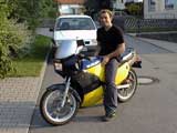 Patrick auf seiner Susi 2001
