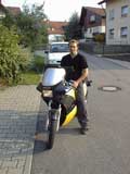 Patrick auf seiner Susi 2001
