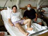 Patrick am 19. Juni 2003 mit Papa