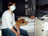 Patrick mit Diana 3 Tage vor Transplantation