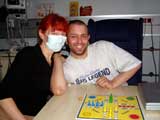 Am Tag danach ist Patrick schon wieder "putzmunter"