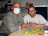 Am Tag danach ist Patrick schon wieder "putzmunter"