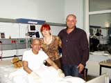 Patrick freut sich, seine ganze Family ist da ...